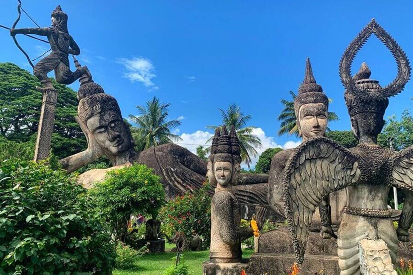 Vườn tượng Phật Budda Park - du lịch Lào 5 ngày 4 đêm